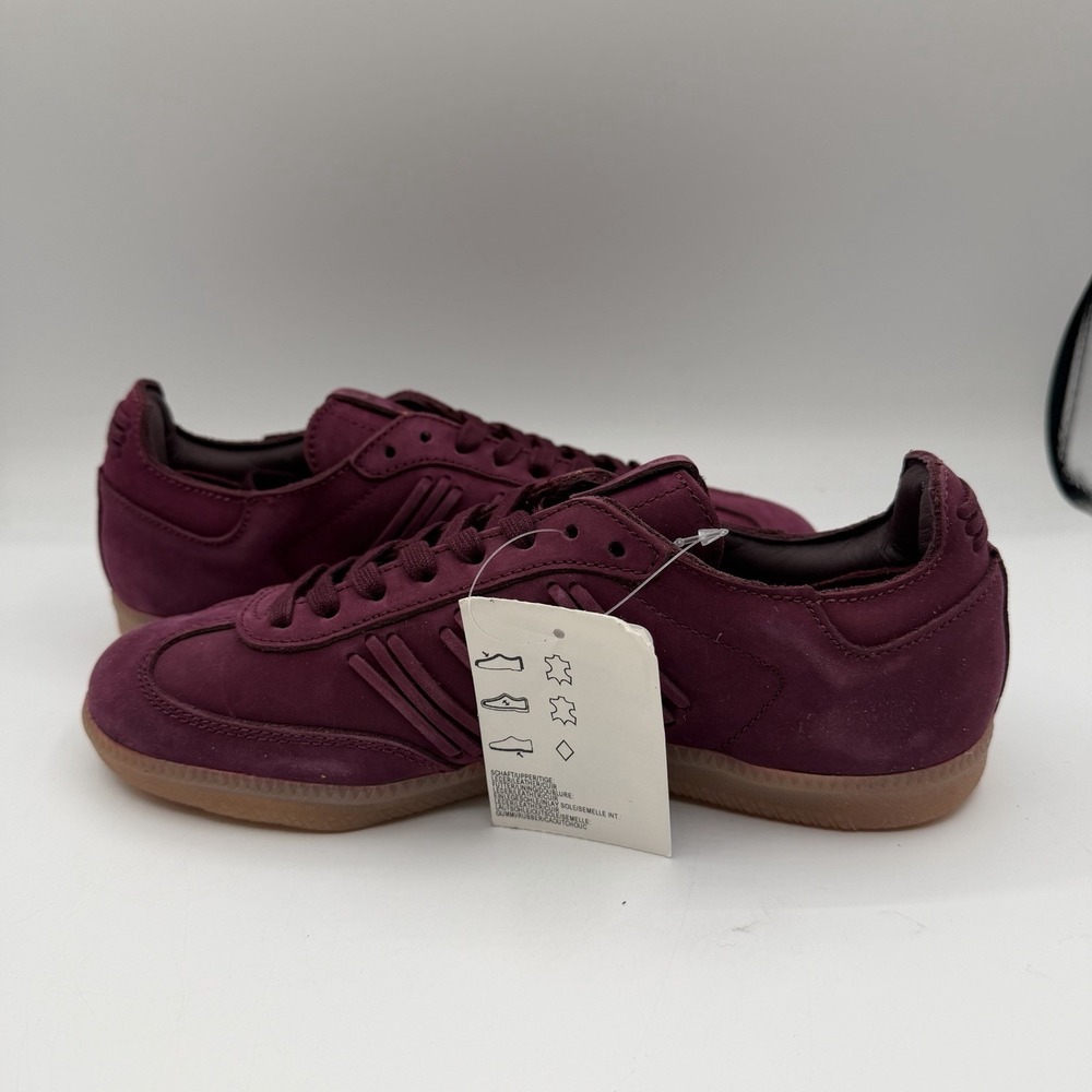 Adidas Samba Deep Hue Pack Shoes Womens 7.5 Burgundy/Maroon Gum Sneakers BY2834 - Picture 3 of 15